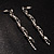 Silver-Tone Crystal Twisted Drop Fashion Earrings - view 2