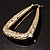 Jumbo Gold-Plated Triangular Hoop Earrings - view 4