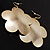Oversized Gold-Tone Flower Dangle Earrings - view 6