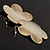 Oversized Gold-Tone Flower Dangle Earrings - view 9