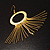 Gold-Tone Sparkling Hoop Tassle Earrings - view 8