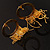 Gold-Tone Sparkling Hoop Tassle Earrings - view 11