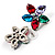 Multicoloured Daisy Stud Earrings - view 5