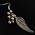 Silver Tone Large Wing Dangle Earrings - view 5