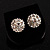 Petite Diamante Floral Stud Earrings - view 3