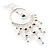 Silver Tone Hoop Chandelier Fashion Earrings - view 7