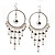 Silver Tone Hoop Chandelier Fashion Earrings - view 4