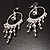 Silver Tone Hoop Chandelier Fashion Earrings - view 3