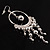 Silver Tone Hoop Chandelier Fashion Earrings - view 2