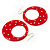 Red Polka Dot Hoop Earrings - view 8