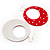 Red Polka Dot Hoop Earrings - view 5