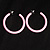 Pink Plastic Hoop Earrings - view 8