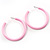 Pink Plastic Hoop Earrings - view 9