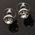 Silver Tone Clear Stud Earring Set - view 6