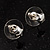 Hoop, Cubic Zirconia & Star Stud Earring Set (Silver) - view 3