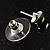 Hoop, Cubic Zirconia & Star Stud Earring Set (Silver) - view 6