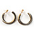 Two-Tone Hoop Earrings (Antique Silver&Gold) - view 3