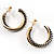 Two-Tone Hoop Earrings (Antique Silver&Gold)