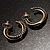 Two-Tone Hoop Earrings (Antique Silver&Gold) - view 2