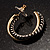 Two-Tone Hoop Earrings (Antique Silver&Gold) - view 5