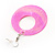 Pink Shell Drop Hoop Earrings - view 3