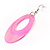 Pink Shell Drop Hoop Earrings - view 4