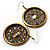 Bronze Filigree Round Drop Earrings - view 5