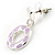 Lilac Pink Enamel 'Donut' Drop Earrings - view 2