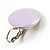 Lilac Pink Small Round Enamel Drop Earrings - view 3