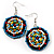 Boho Multicoloured Bead Drop Earrings - view 3