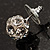 Silver Tone Crystal Ball Stud Earrings - view 6