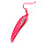 Deep Pink Crystal Wing Drop Earrings - view 4