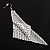 Disco Mesh Drop Earrings (Silver&White) - view 3