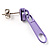 Small Lavender Metal Zipper Stud Earrings - view 4