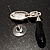 Black Enamel Crystal Drop Earrings (Silver Tone) - view 6