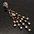 Vintage Statement Chandelier Earrings (Bronze&Clear) - view 8