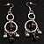 Silver Tone Bead Dangle Earrings - view 8