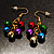 Gold-Tone Multicoloured Metal Bead Drop Earrings - view 6