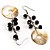Mother of Pearl Bead Drop Earrings (Silver Tone) - view 3