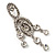 Stunning Clear Swarovski Crystal Chandelier Earrings (Silver Tone) - view 4