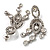 Stunning Clear Swarovski Crystal Chandelier Earrings (Silver Tone) - view 5