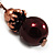 Bronze Filigree Bead Drop Earrings - 7.5cm Length - view 4