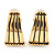 Gold Plated Triangular Clip-On Earrings - 2cm Length