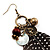Long 'Charm & Feather' Drop Earrings - 13cm Length - view 4