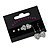 Gun Metal Ball (4mm) & Heart Stud (10mm) & Heart Drop (3cm) Earrings Set - view 9