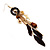 Long Wood, Swallow, Feather, Rose & Heart Drop Earrings - 13cm Length - view 8