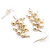 Delicate White Freshwater Pearl Cluster Drop Earrings (Silver Plated) - 3.5cm Drop - view 6