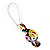 Multicoloured 'Musical Notes' Drop Earrings (Silver Tone Metal) - 7cm Length - view 7