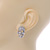 Dazzling Crystal Skull Stud Earrings In Silver Plating - 2cm Length - view 3