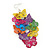 Long Multicoloured Enamel 'Butterfly' Drop Earrings - 9cm Length - view 3